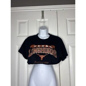 Russell Athletic Small Texas Longhorns Cropped Graphic Tee Y2K